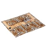Faltbare Trendy Panther gemusterte Kosmetikbürstenetui Kit Set für Damen / 12-teilige Bürsten Gesichtspflegeprodukt – Bild 3