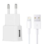 Ladegerät Sync-Kabel + EU-Plug-Reise-Ladegerät, Für iPad, iPhone, Galaxy, Huawei, Xiaomi, LG, HTC und andere Smartphones, wiederaufladbare Geräte (weiß)