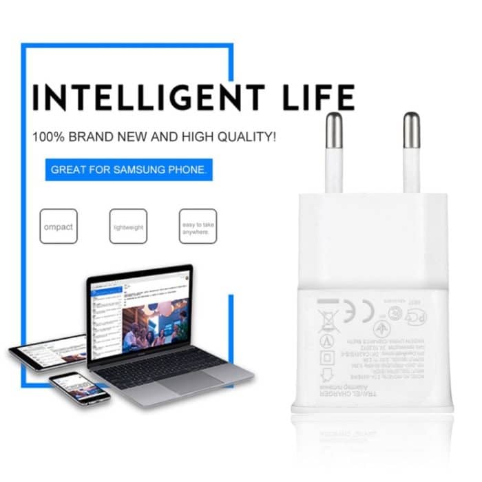 Ladegerät Sync-Kabel + EU-Plug-Reise-Ladegerät, Für iPad, iPhone, Galaxy, Huawei, Xiaomi, LG, HTC und andere Smartphones, wiederaufladbare Geräte (weiß) – Bild 5