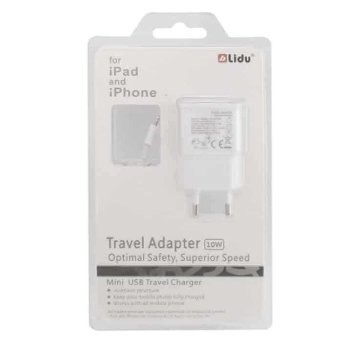 Ladegerät Sync-Kabel + EU-Plug-Reise-Ladegerät, Für iPad, iPhone, Galaxy, Huawei, Xiaomi, LG, HTC und andere Smartphones, wiederaufladbare Geräte (weiß) – Bild 7