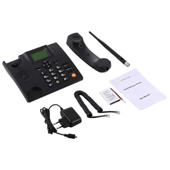 ZT600S 2,4-Zoll-TFT-Bildschirm Feste drahtlose GSM-Business-Telefon, Quad-Band: GSM 850/900/1800 / 1900Mhz (schwarz) – Bild 7