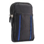 Universelle multifunktionale Doppelgitter-Tasche aus zweifarbigem Polyester-Perlenmaterial zur Aufbewahrung von Hüfttaschen/Hüfttasche/Wandertasche/Campingtasche für 6,3-Zoll-Handys – Bild 2