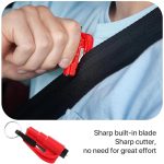 3-in-1-Auto-Nothammer/Schlüsselanhänger/Messer, tragbares Werkzeug für zerbrochenes Glas, 2 in 1 Black, 2 in 1 Red, 2 in 1 Yellow – Bild 4