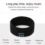 My-Call Bluetooth V5.0 Headsfree Sport Stirnband Musik Kopfbedeckung für iPhone 6 & 6s / iPhone 5 & 5S / iPhone 4 & 4S und andere Bluetooth-Geräte, usic Headwear Black, Music Headwear Dark Gray, Music Headwear Grey – Bild 7