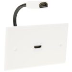 HDMI-Buchse für HDMI-Buchse Wandplatte, Kabellänge: 18,5 cm – Bild 2