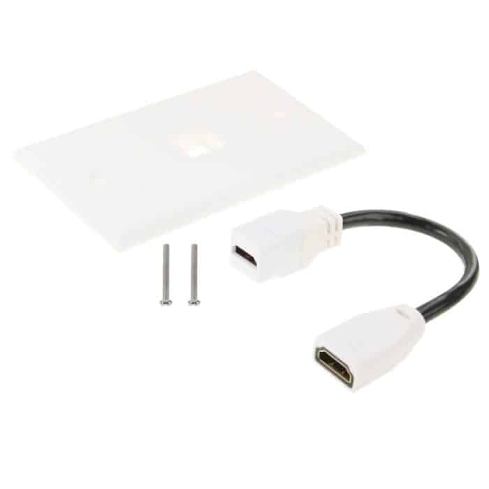 HDMI-Buchse für HDMI-Buchse Wandplatte, Kabellänge: 18,5 cm – Bild 4