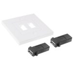 Dual USB 2.0-Buchsen Home Wandladeplatte Wandplatte Panel – Bild 6