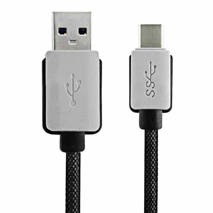 3 m gewebtes 2A USB-C / Typ C 3.1-Stecker auf USB 3.0-Stecker Daten- / Ladekabel, 3m Woven Style 2A USB-C / Typ-C 3.1 Stecker auf USB 3.0 Stecker Daten-/Ladekabel – Bild 3