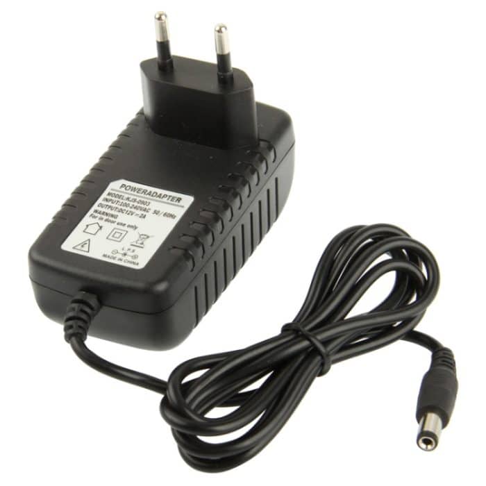 Hochwertiger AC 100–240 V auf DC 12 V 2 A Netzteil, Spitzen: 5,5 x 2,1 mm, Kabellänge: 1 m, EU Plug DC 12V 2A, US Plug DC 12V 2A – Bild 4