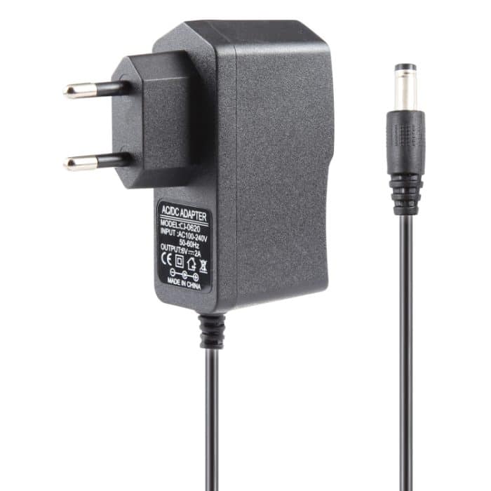 Hochwertiger EU-Stecker AC 100-240V zu DC 6V 2A Netzteil, Tipps: 5,5 x 2,1 mm, Kabellänge: 1,1 m (schwarz) – Bild 1