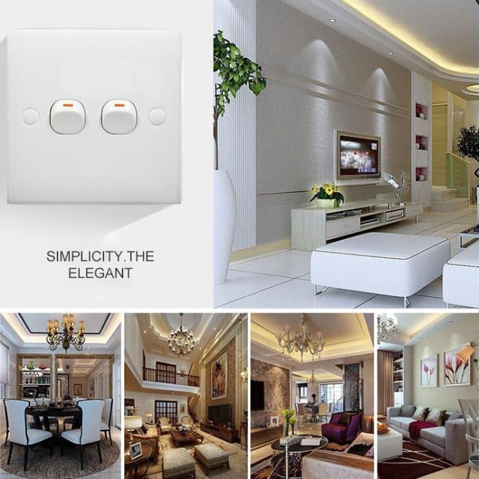 Elektrischer Wandschalter (Größe: 86 x 86 mm) – Bild 4