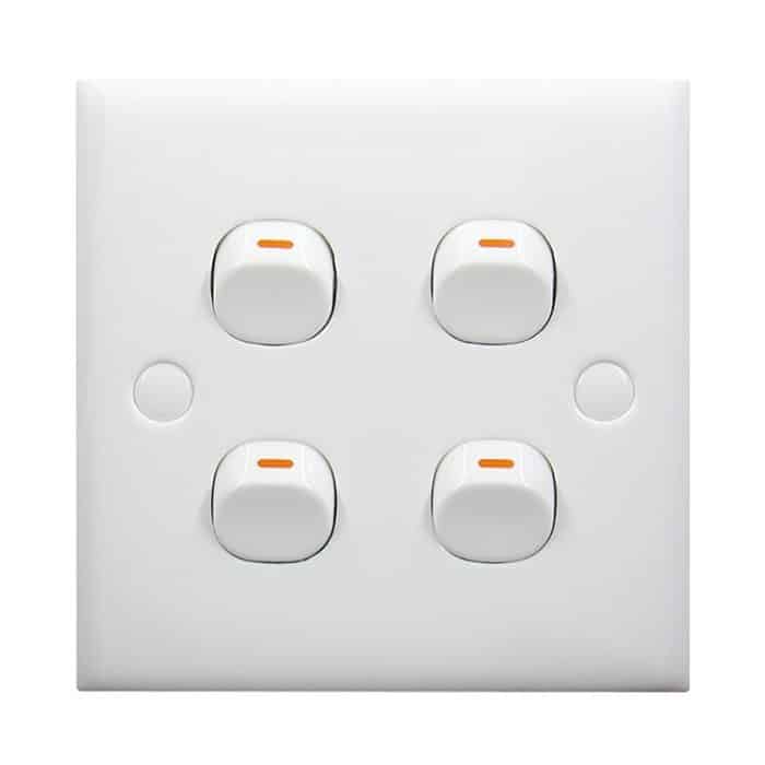 Elektrischer Wandschalter (Größe: 86 x 86 mm) – Bild 1