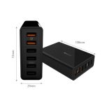 VedFun Turbocube D620 Sechs Ports Quick Charge 3.0 + SDDC-Technologie USB-Ladegerät, VEDFUN TurboCube D620 Sechs Ports Quick Charge 3.0 + USB-Ladegerät mit SDDC-Technologie, EU/US/UK-Stecker – Bild 3