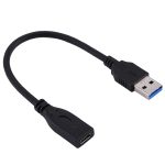 USB-3.0-Stecker auf USB-C/Typ-C-3.1-Buchse, Adapterkabel, Kabellänge: ca. 20 cm
