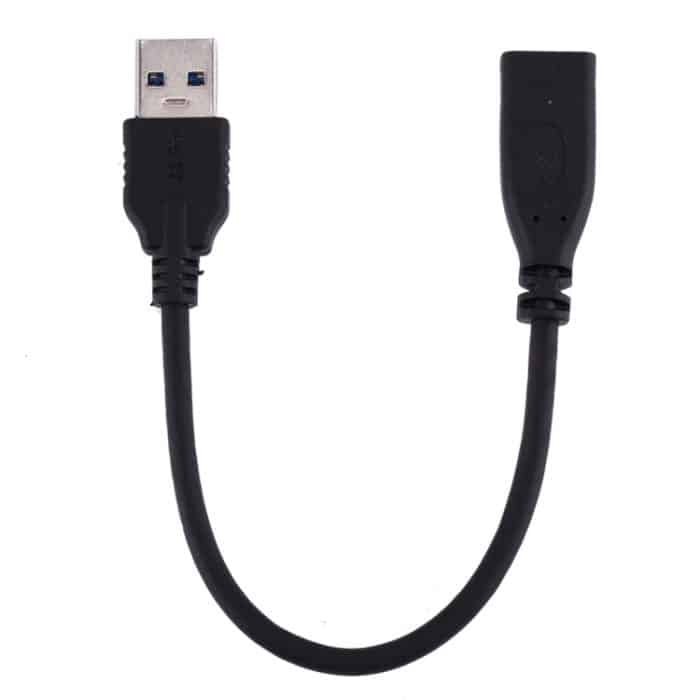 USB-3.0-Stecker auf USB-C/Typ-C-3.1-Buchse, Adapterkabel, Kabellänge: ca. 20 cm – Bild 2