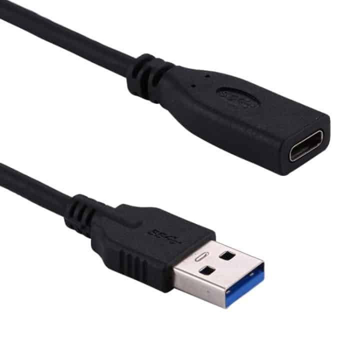 USB-3.0-Stecker auf USB-C/Typ-C-3.1-Buchse, Adapterkabel, Kabellänge: ca. 20 cm – Bild 6