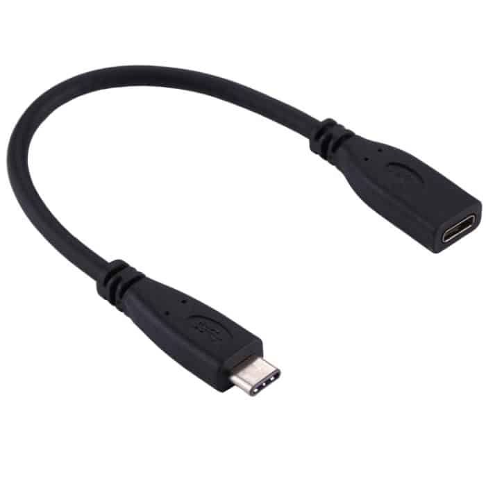 20 cm langes Adapterkabel von USB-C/Typ-C 3.1-Stecker auf USB-C/Typ-C-Buchse – Bild 1