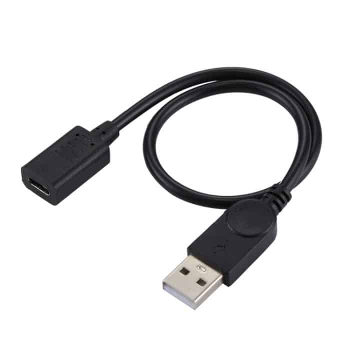 USB-C / Typ-C-Buchse auf USB 2.0-Stecker-Adapterkabel, Gesamtlänge: 33cm, Adapterkabel USB-C/Typ-C-Buchse auf USB 2.0-Stecker, Gesamtlänge: 33 cm – Bild 3