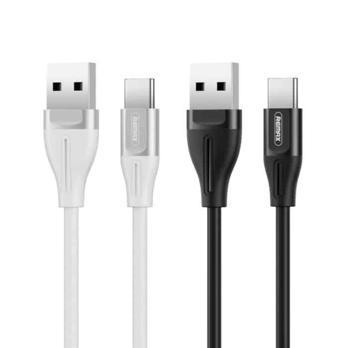 REMAX RC-075a 1 m 2,1 A USB-auf-USB-C/Typ-C-Jell-Datenkabel – Bild 2