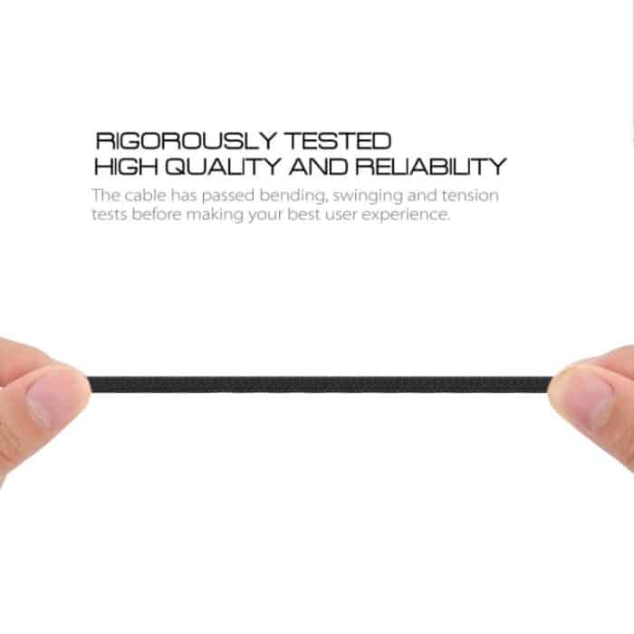 1,2 m langes geflochtenes Nylonkabel, USB-zu-Typ-C-Datensynchronisierungs-Ladekabel mit 110 Kupferdrähten, unterstützt schnelles Laden – Bild 5
