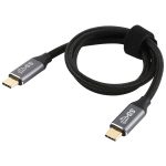 USB-C / Typ-C-Stecker auf USB-C / Typ-C-Stecker Übertragungsdaten Ladekabel, Kabellänge: 0,5 m – Bild 2
