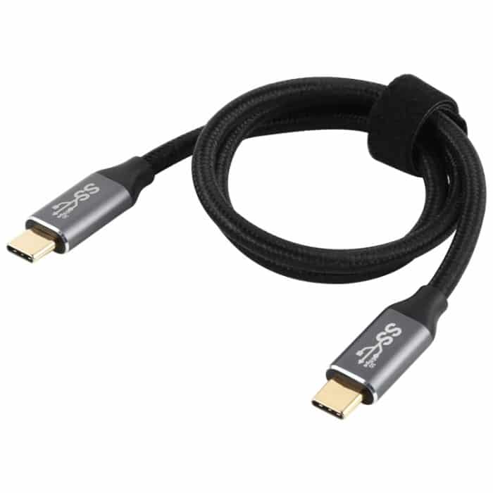 USB-C / Typ-C-Stecker auf USB-C / Typ-C-Stecker Übertragungsdaten Ladekabel, Kabellänge: 0,5 m – Bild 2