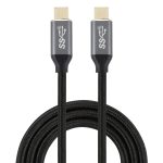 USB-C / Typ-C-Stecker auf USB-C / Typ-C-Stecker Übertragungsdaten Ladekabel, Kabellänge: 1,5 m
