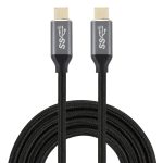 USB-C / Typ-C-Stecker auf USB-C / Typ-C-Stecker Übertragungsdaten Ladekabel, Kabellänge: 2 m