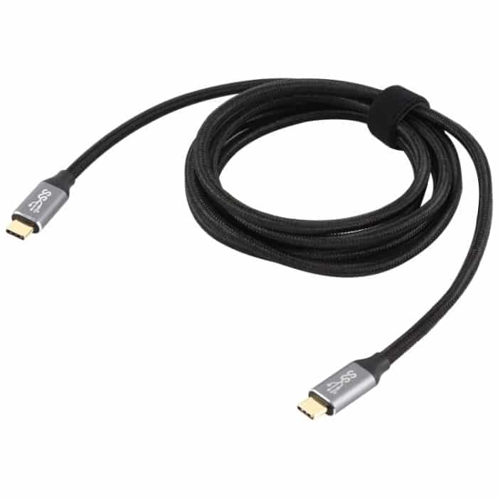 USB-C / Typ-C-Stecker auf USB-C / Typ-C-Stecker Übertragungsdaten Ladekabel, Kabellänge: 2 m – Bild 2