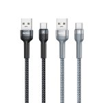 REMAX RC-170 Jany Series 1 m 5 A USB-auf-USB-C/Typ-C-Aluminiumlegierungsgeflecht-Schnellladedatenkabel – Bild 2