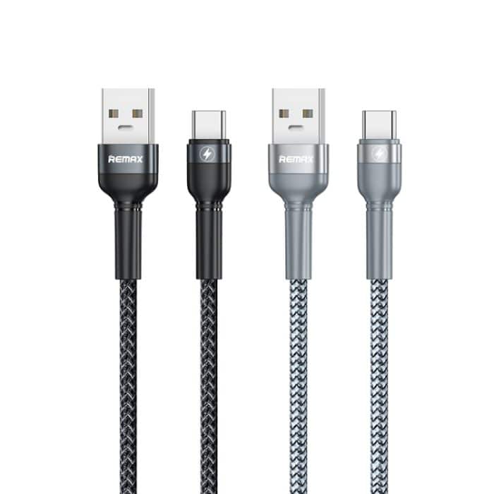 REMAX RC-170 Jany Series 1 m 5 A USB-auf-USB-C/Typ-C-Aluminiumlegierungsgeflecht-Schnellladedatenkabel – Bild 2
