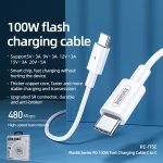 REMAX Marlik Series RC-175c PD 100 W USB-C/Typ-C auf USB-C/Typ-C-Schnittstelle, Schnelllade-Datenkabel, Kabellänge: 1 m – Bild 3