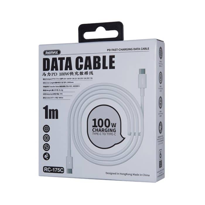 REMAX Marlik Series RC-175c PD 100 W USB-C/Typ-C auf USB-C/Typ-C-Schnittstelle, Schnelllade-Datenkabel, Kabellänge: 1 m – Bild 4