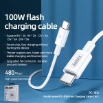 REMAX Marlik Series RC-183c PD 100 W USB-C/Typ-C auf USB-C/Typ-C-Schnittstelle, Schnelllade-Datenkabel, Kabellänge: 2 m – Bild 3