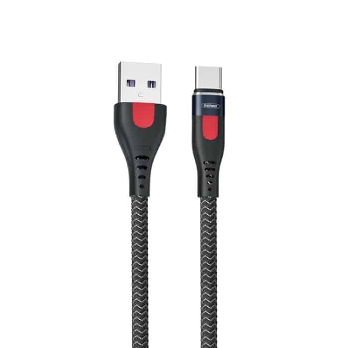 REMAX RC-188a Lesu Pro 1 m 5 A USB-auf-USB-C/Typ-C-Aluminiumlegierungsgeflecht-Schnellladedatenkabel – Bild 2
