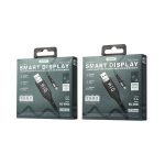 REMAX RC-096a Leader 1,2 m 2.1 USB auf USB-C/Typ-C Intelligentes Digitaldisplay Aluminiumlegierungsgeflecht Schnelllade-Datenkabel – Bild 4