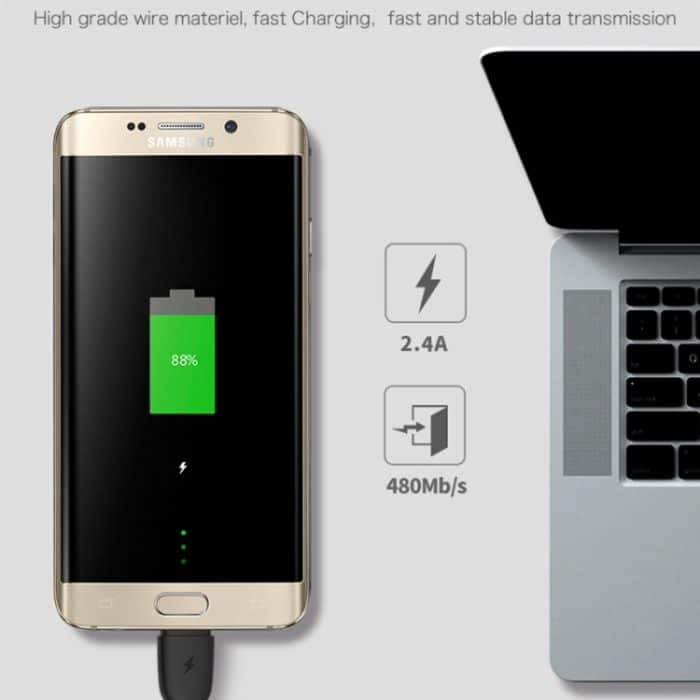 REMAX RC-138a 2,4 A USB auf USB-C/Typ-C Suji Pro Schnelllade-Datenkabel, Kabellänge: 1 m – Bild 4