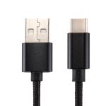 Knit Texture USB-zu-USB-C/Typ-C-Datensynchronisierungs-Ladekabel, Kabellänge: 1 m, 3 A Gesamtausgang, 2 A Übertragungsdaten – Bild 3