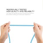 Knit Texture USB-zu-USB-C/Typ-C-Datensynchronisierungs-Ladekabel, Kabellänge: 3 m, 3 A Gesamtausgang, 2 A Übertragungsdaten – Bild 5