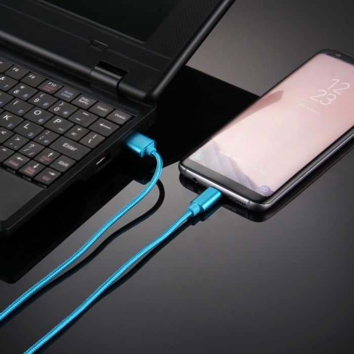 Knit Texture USB-zu-USB-C/Typ-C-Datensynchronisierungs-Ladekabel, Kabellänge: 3 m, 3 A Gesamtausgang, 2 A Übertragungsdaten – Bild 9