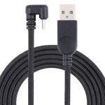 U-förmiger USB-C / Typ-C-Stecker an USB-Nylon-Flecht-Ladungsdatenkabel
