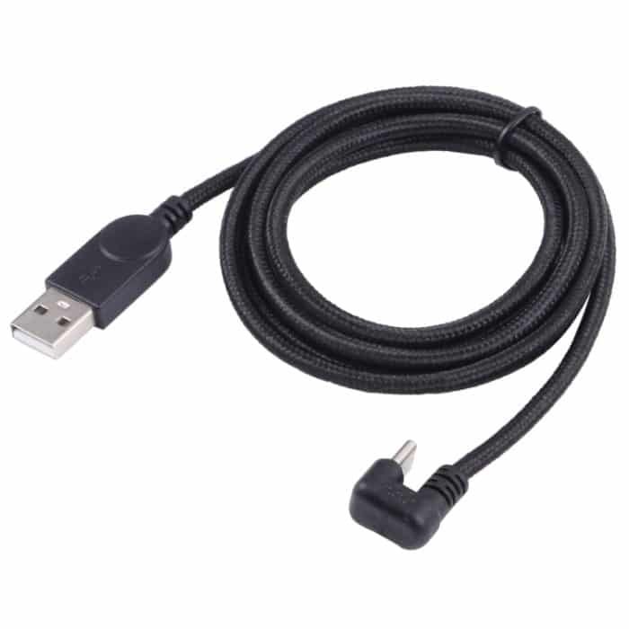 U-förmiger USB-C / Typ-C-Stecker an USB-Nylon-Flecht-Ladungsdatenkabel – Bild 2