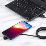 U-förmiger USB-C / Typ-C-Stecker an USB-Nylon-Flecht-Ladungsdatenkabel – Bild 5