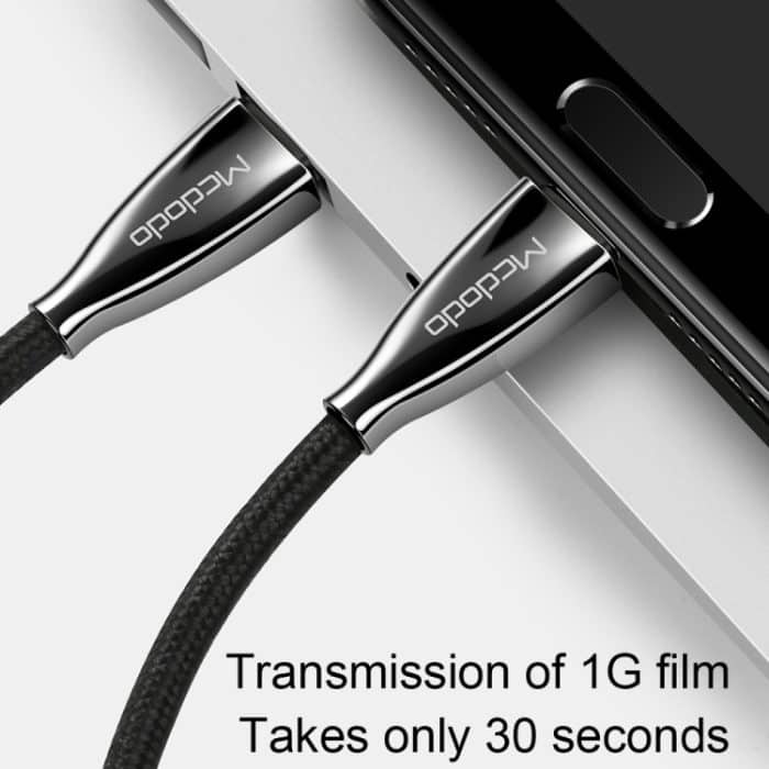 Mcdodo CA-5891 Excellence Series 3A Typ-C-auf-Typ-C-Kabel, Länge: 2 m – Bild 7