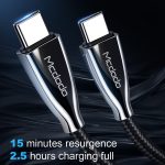 Mcdodo CA-5891 Excellence Series 3A Typ-C-auf-Typ-C-Kabel, Länge: 2 m – Bild 10