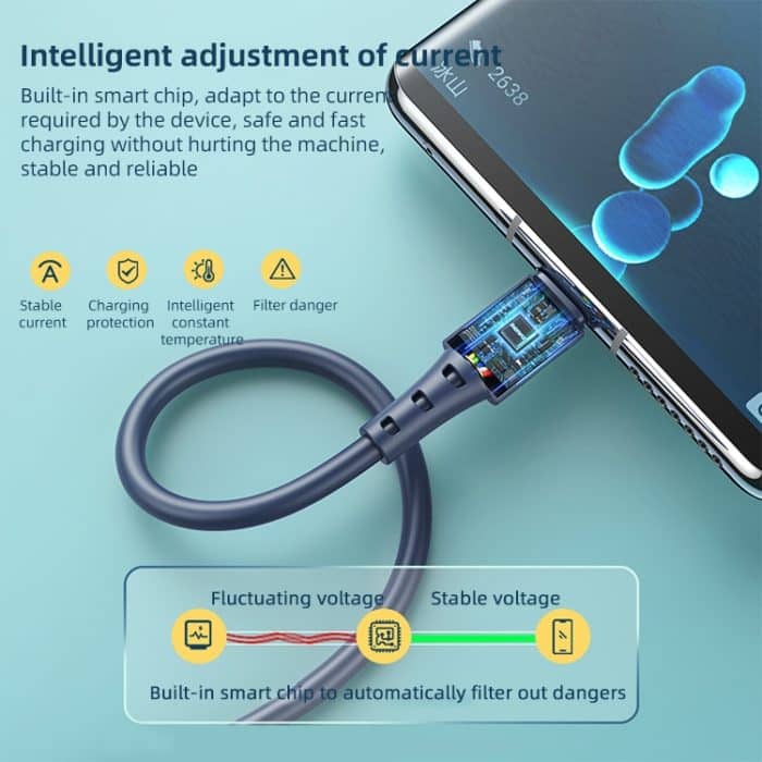 REMAX RC-068 PD 65W Typ-C / USB-C auf Typ-C / USB-C hochelastisches TPE-Schnellladedatenkabel, Länge: 1 m – Bild 5