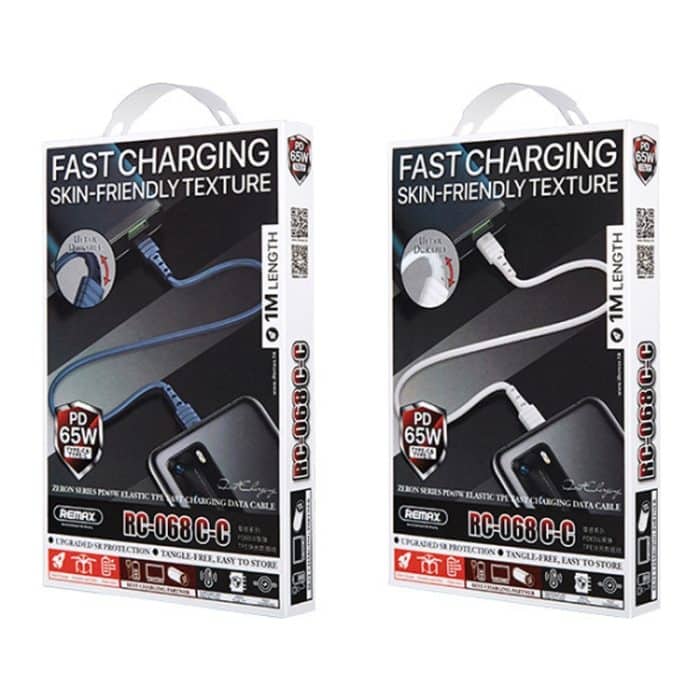 REMAX RC-068 PD 65W Typ-C / USB-C auf Typ-C / USB-C hochelastisches TPE-Schnellladedatenkabel, Länge: 1 m – Bild 8