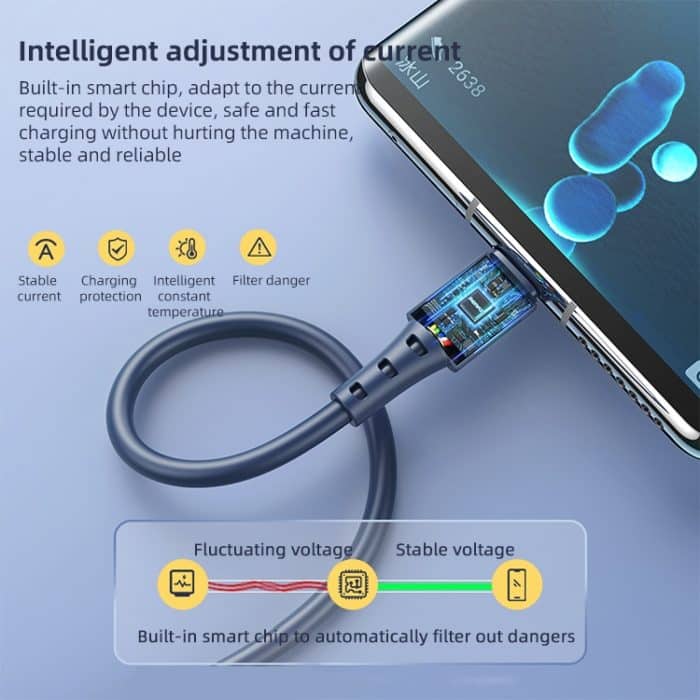 REMAX RC-068a 5A Typ-C / USB-C hochelastisches TPE-Schnellladedatenkabel, Länge: 1 m – Bild 5