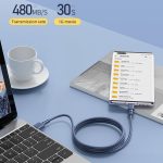 REMAX RC-068a 5A Typ-C / USB-C hochelastisches TPE-Schnellladedatenkabel, Länge: 1 m – Bild 7