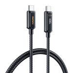 REMAX RC-128a 100 W Typ-C/USB-C auf Typ-C/USB-C Intelligente Digitalanzeige, geflochtenes Ladedatenkabel aus Zinklegierung, Länge: 1,2 m